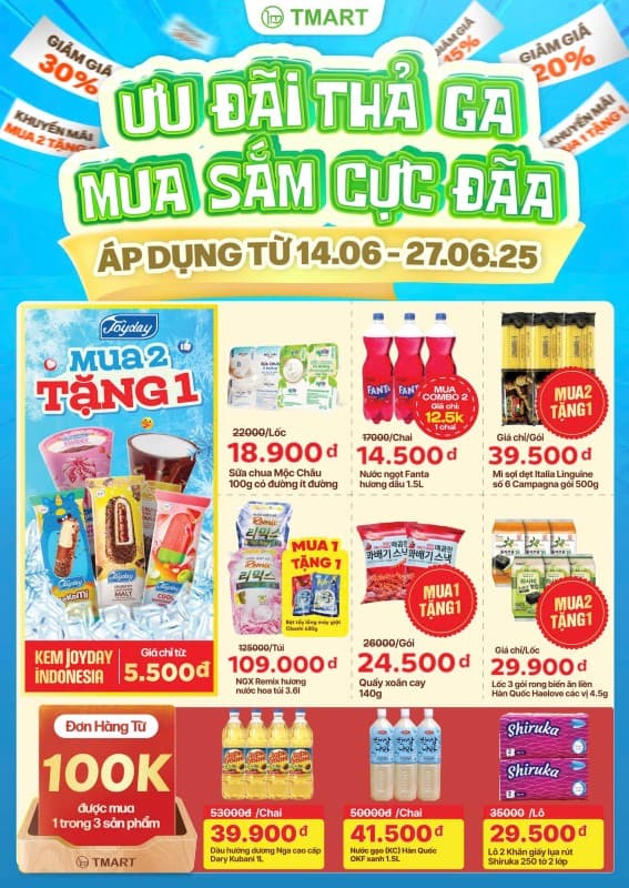 Chương trình khuyến mãi kỳ 14/06/2025 - 27/06/2027 (trừ mô hình Best Price)