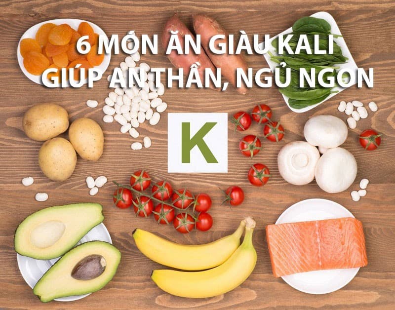 6 món ăn giàu kali giúp an thần, ngủ ngon