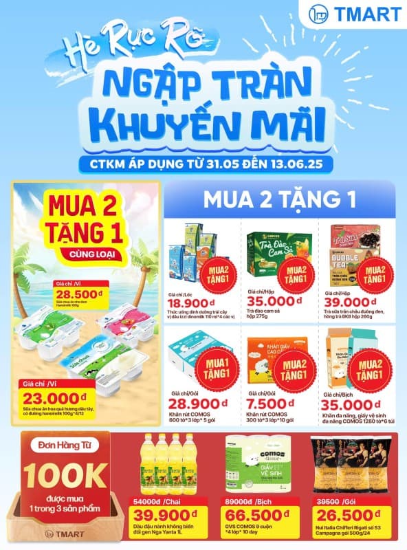 Chương trình khuyến mãi Tmart từ 30.05.2025 - 13.06.2025